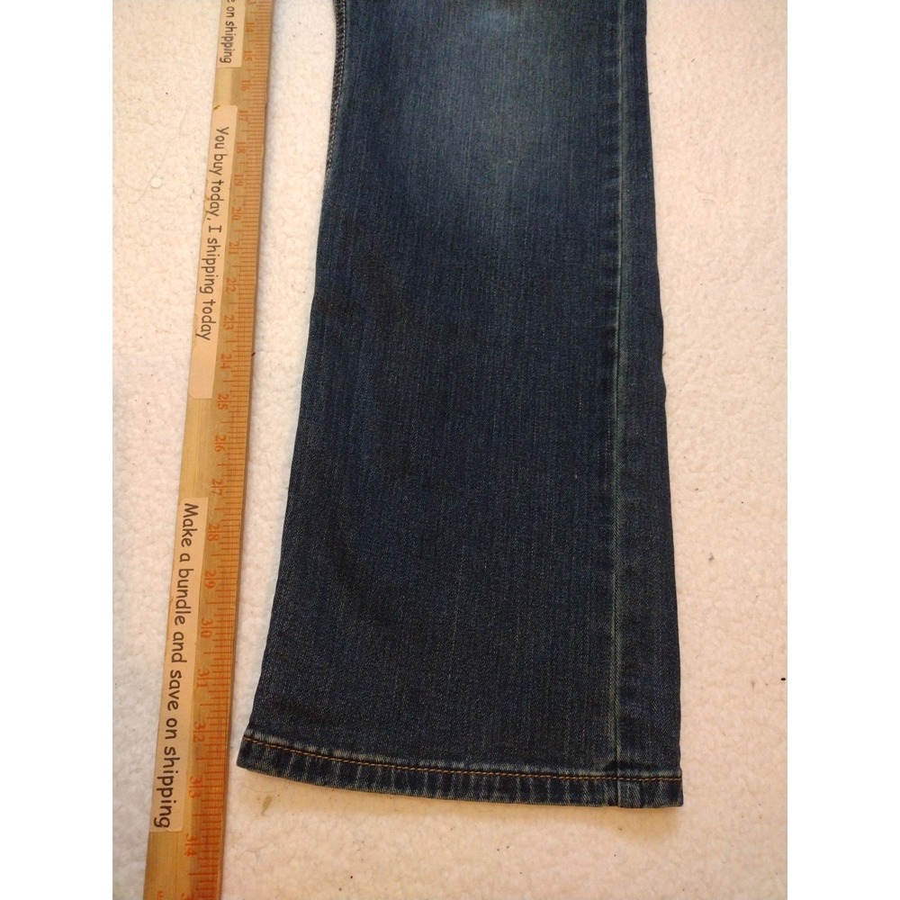 wrangler jeans relaxed boot Men W32 L34 Blue Denim - Picture 7 of 9